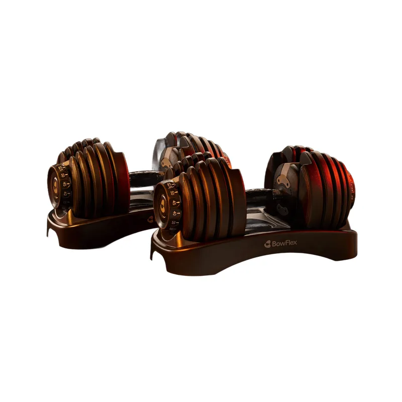 Bowflex Dumbbells or a barbell