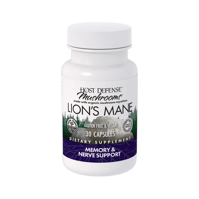 Host Defense Lions Mane Mushroom Capsules